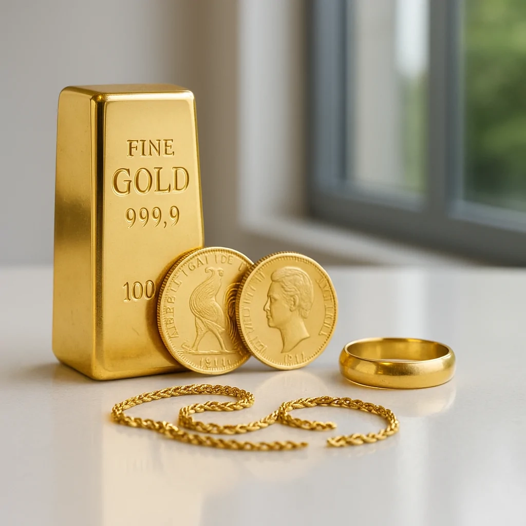 Lingots, pièces, bijoux… Quels types d’or peut-on vendre ?